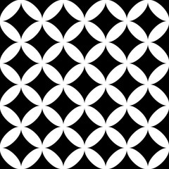 Seamless geometric pattern of circles on a beige background. Simple geo pattern. Clothing fabric print, wrap paper textile.