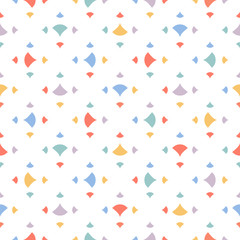 Cute abstract geometric seamless pattern with small colorful triangles, confetti