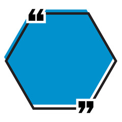 Quote template. Commas, note, message and comment.