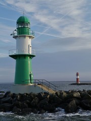 Seezeichen in Warnemünde an der Ostsee