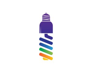 bulb logo vector ilustration