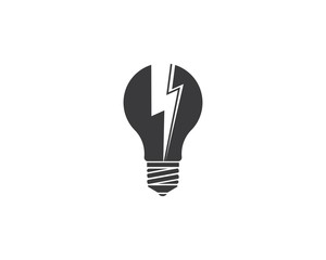 bulb logo vector ilustration