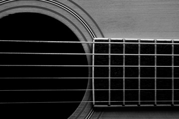 guitar sound hole in black
