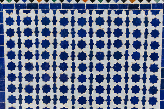 tiles and patterns in Marrakech, Morocco