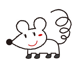 お洒落なネズミさん