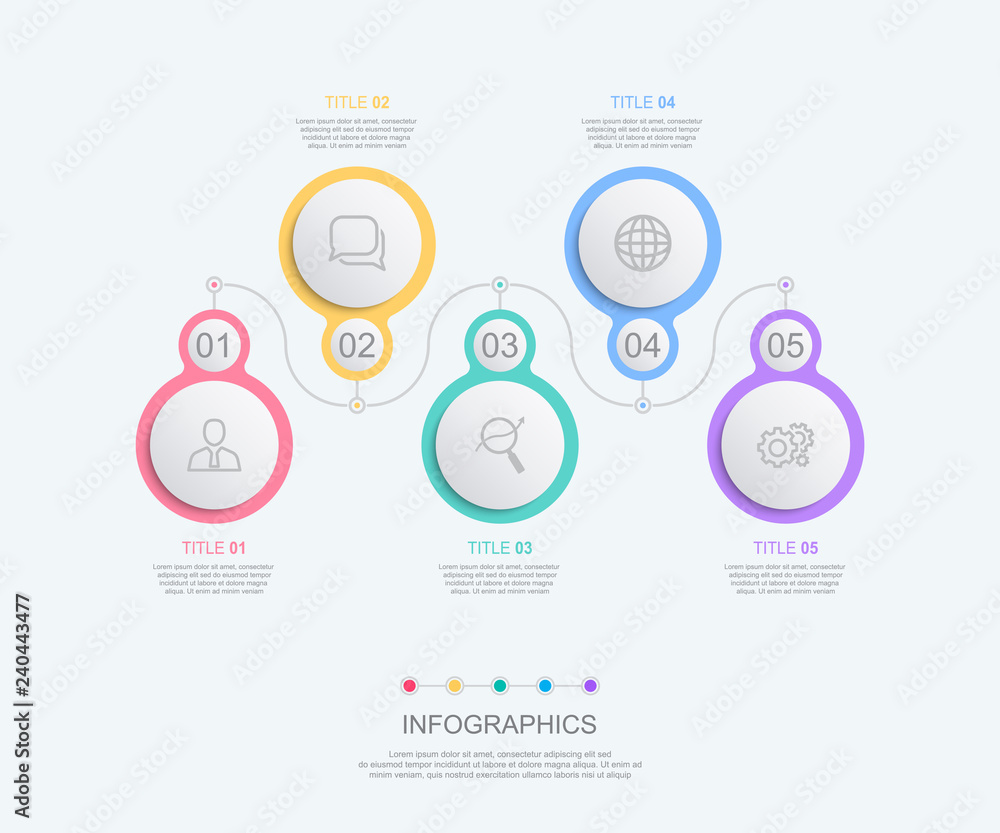 Poster business infographic.business data visualization. vector abstract infographics timeline design templ