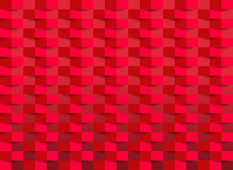 Red wallpaper with rectangle texture. vector illustration.