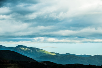 Paysage montagneux en Bourgogne, France