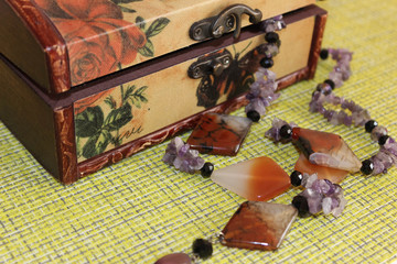 Box and beads