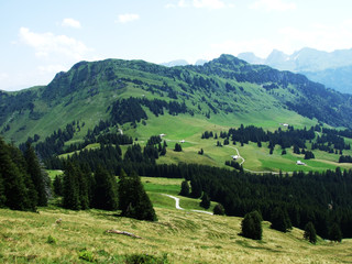 Neuenalpspitz peak on the Obertoggenburg mountain - Canton St. Gallen, Switzerland