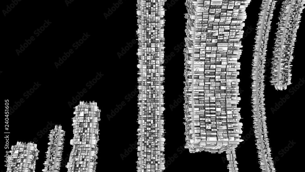 Poster Alien structures - Seamless Loop