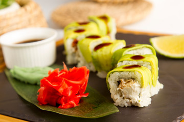 sushi  green Dragon