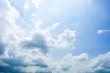 Naklejka na ściany i meble blue sky with cloud in summer - background