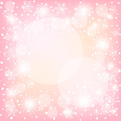 White snowflakes on corolfull background