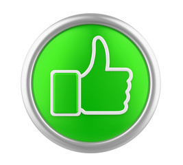 Thumb Up Icon Isolated
