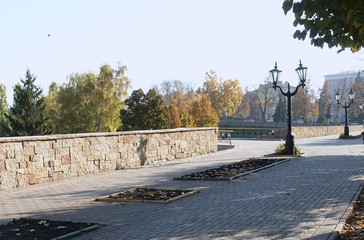 Embankment in the city of Tambov, Russia