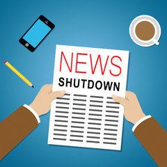 Government Shut Down News Means United States Political Shutdown