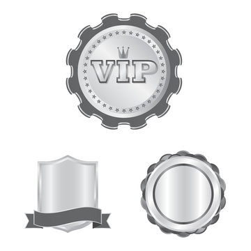 Isolated object of emblem and badge icon. Set of emblem and sticker stock symbol for web.
