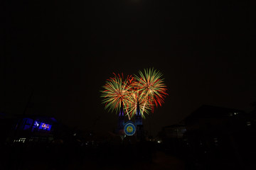 Beautiful firework on black background