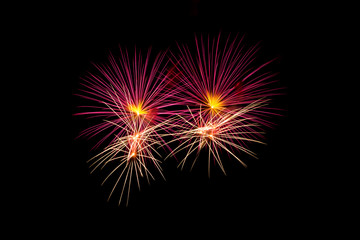 Beautiful firework on black background