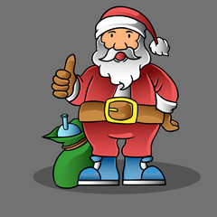 santa bong with green bag