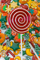 Fototapeta na wymiar Christmas candy
