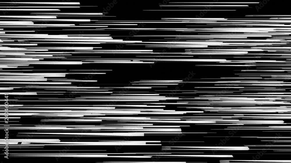 Poster white lines movement - side view, seamless loop