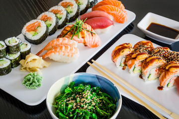 Ordering sushi for a night at home