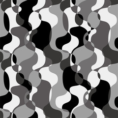 Stylish wavy background. Seamless pattern.Vector. スタイリッシュなみなみパターン
