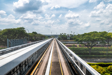 Fototapeta na wymiar Movement of High-speed rail