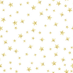 Gold stars on a white background