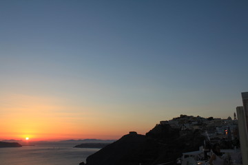 Sunset in Santorini