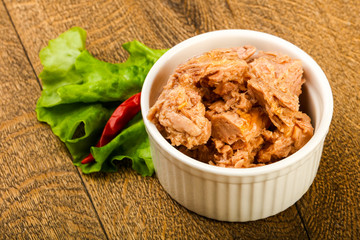 Canned tuna fish