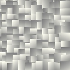 Abstract background from geometrical objects. The grey squares. Vector illustration. Eps 10.