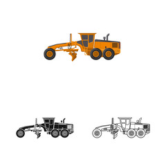 Vector design of build and construction icon. Collection of build and machinery vector icon for stock.