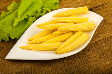 Young baby corn