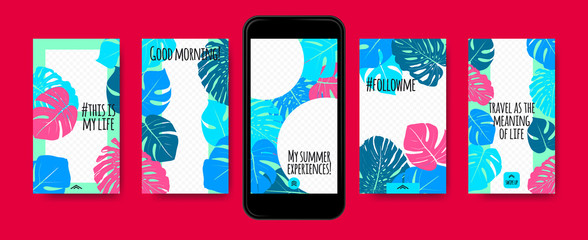 Stories Templates for Social Media Design. © ingara