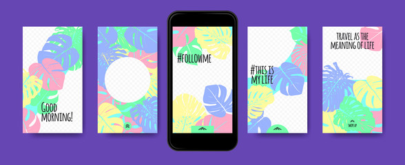 Stories Templates for Social Media Design.