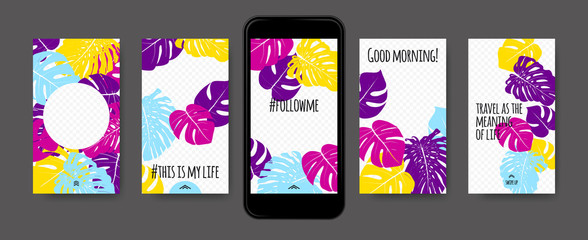 Stories Templates for Social Media Design. © ingara