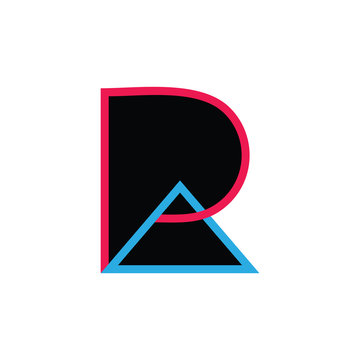 recommend clip art: Basic CMYKletters pa triangle line logo vector