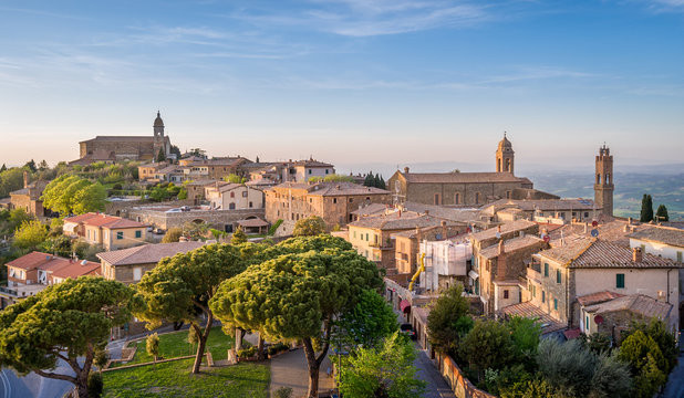 Fototapeta Montalcino old town, Italy