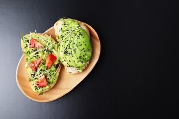 Three healthy toasts