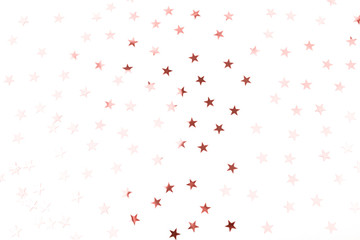 Coral confetti on contrast background