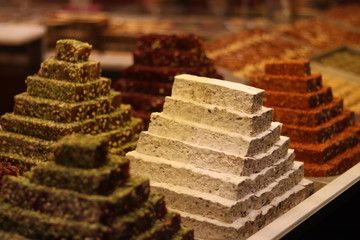 sweets closeup, Turkish delights