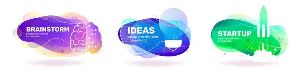 Vector template abstract design for banner, presentation, print.