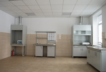 interior of biological laboratoratory in research center