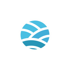 Abstract water logo for company