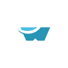Abstract water logo for company