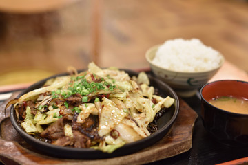 鉄板焼き料理