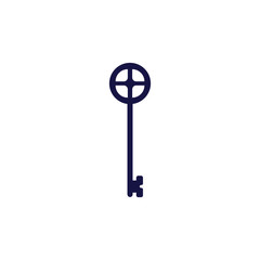 Obraz premium Key house logo vector